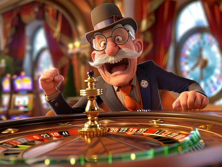 Fitur bonus Fa Cai Shen Deluxe dengan animasi kemakmuran